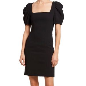 Alice & Olivia Rachel Puff-Sleeve Mini Dress